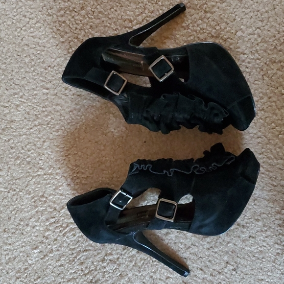 Steve Madden Luxe black suede size 8.5 - Picture 3 of 4